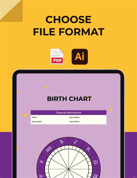 Birth Chart Template Illustrator Pdf