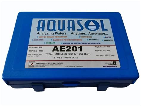 Compact AE201 Aquasol Analzing Water Total Hardness Test Kit Packaging