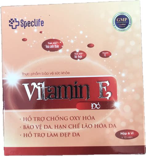 Viên Uống Hỗ Trợ Chống Oxy Hóa Làm đẹp Da Vitamin E Đỏ Speclife Hộp 6 Vỉ X 10 Viên Medigo