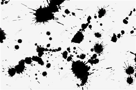 Black Drop Ink Splatter Splash Blot Inkblot Spot Blot Black Splatter