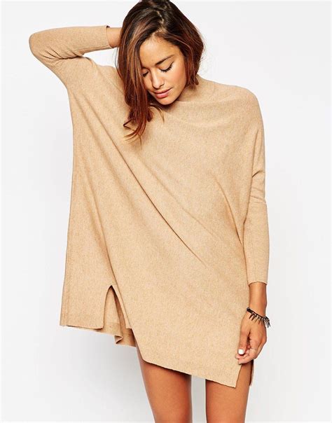 Asos Tunic Dress In Cashmere Mix