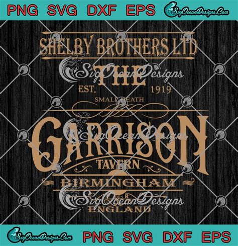 The Garrison Tavern The Peaky Blinders SVG Birmingham England SVG PNG