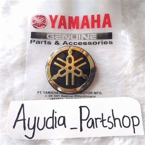 Jual Emblem Logo Garputala Yamaha Ukuran 5 Cm Warna Gold Emas R15 V3