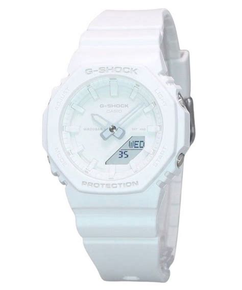 Casio G Shock Analog Digital Resin Strap White Dial Quartz Gma P A