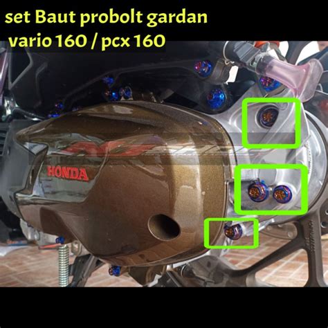 Jual Set Baut Probolt Gardan Vario Stylo Pcx Stainless Kunci