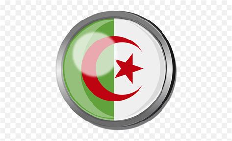 Algeria Flag Emoji Png - Argelia Round Flag Png,Dprk Flag Emoji - Free ...