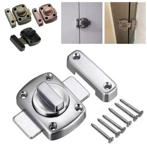 New Lock Bathroom Door Toilet Turn Rotate Twist Bolt Chrome Privacy