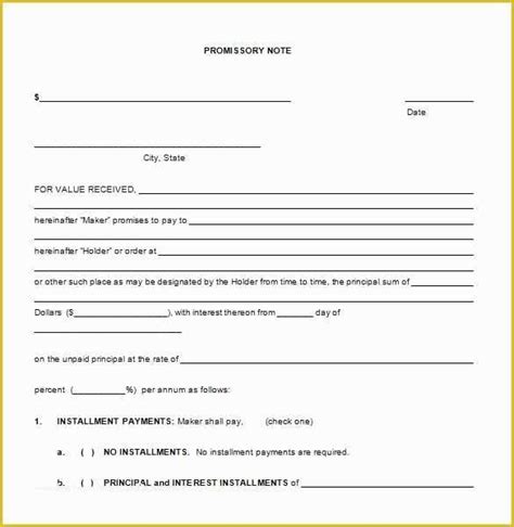 Maryland Promissory Note Template Clearly Outline Loan Terms And