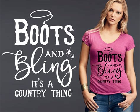 Boots And Bling Cowgirl Shirt Country Shirts Custom T Shirts