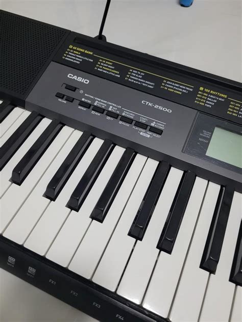 Casio Ctk 2500 Portable Keyboard Black With Power Supply