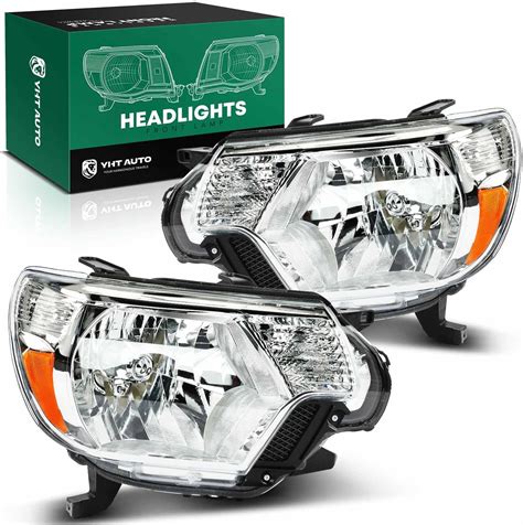 Yhtauto Set Of 2 Headlights Assembly Replacement For Toyota Tacoma 2012 2015 Driver