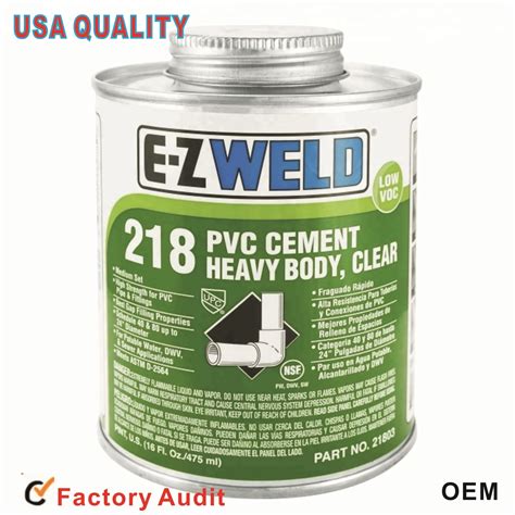 Ez Weld Pvc Solvent Cement Heavy Body Pvc Cement Usa Quality