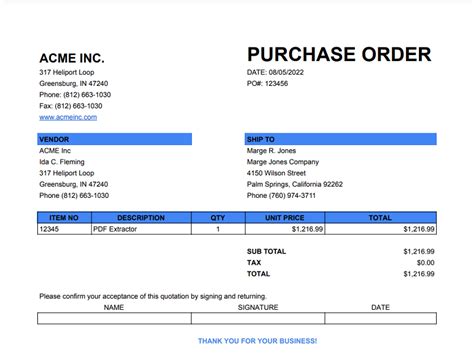 How To Convert A Purchase Order To XLS Using PDF Co And Make PDF Co