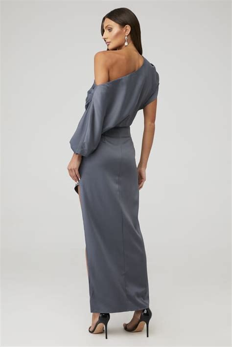 Elliatt Andrea Gown In Charcoal Fashionpass