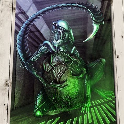 XENOMORPH Wall Art Alien Movie Painting Print - Etsy