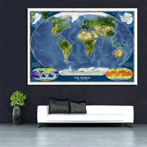 Aliexpress.com : Buy Large Modern classic World Map art paintings ...