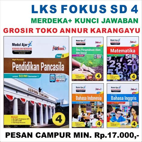 Jual Gijkamev Grosir Lks Fokus Sd 4 Kunci Jawaban Fokus 2024 Kelas 4