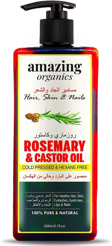 Rosemary And Castor Oil For Hair Growth Control Hair Fall And Natural