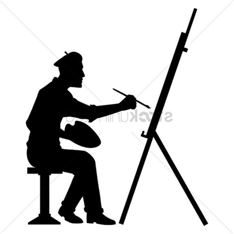 Painter Silhouette Vector at GetDrawings | Free download