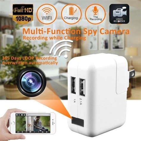 Buy New 1080p Wifi Mini Hidden Spy Camera Wall Charger Wireless Usb Nanny Cam Us Eu Uk Plug At