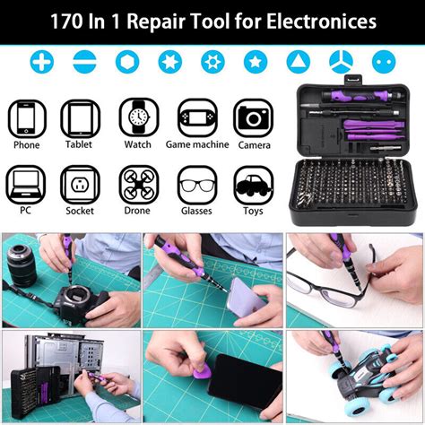 170 In 1 Precision Screwdriver Set Pc Computer Phone Electronics Repair