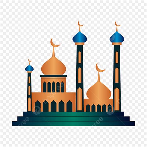 Gambar Masjid Kartun Png - Vector Mosque Vector Flat Mosque Icon ...