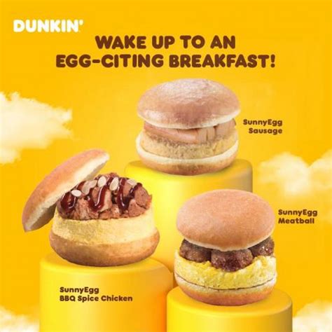 3 Mar 2022 Onward Dunkin Donuts Breakfast SunnyEgg Promo