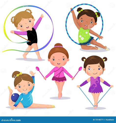 Ginastica Ritmica Ilustrações Vetores E Clipart De Stock 388 Stock