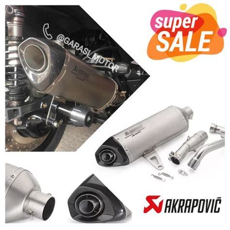 Jual Knalpot Akrapovic Yamaha Xmax Full System Stainless Di Lapak