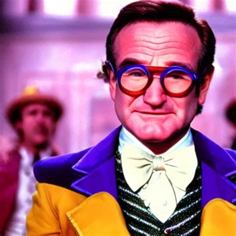 Stunning Awe Inspiring Robin Williams As Willy Wonka Stable Diffusion