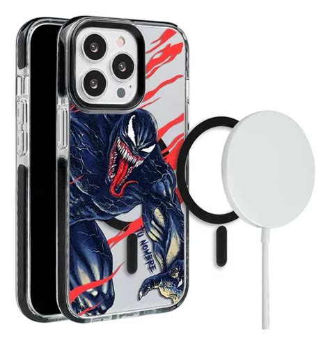 Funda Para Iphone Magsafe Spiderman Venom Tu Nombre Meses Sin Intereses