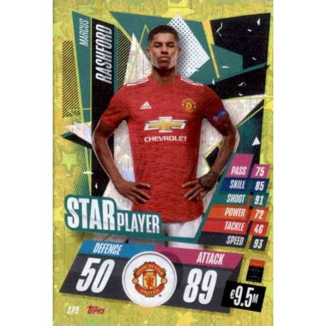 Offer Trading Card Marcus Rashford Star Players Topps Match Attax