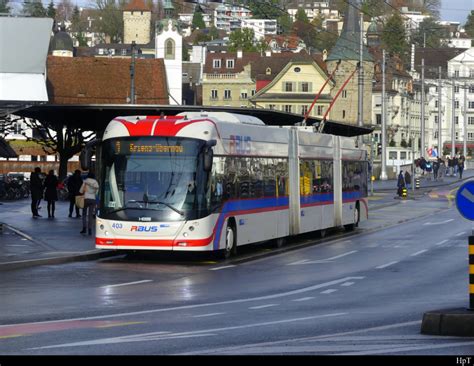 Vbl Hess Trolleybus Nr Unterwegs In Luzern Am Bus