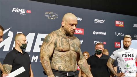 POPEK kontra STIFLER na ważeniu przed FAME MMA 7 SUPER forma MONSTERA