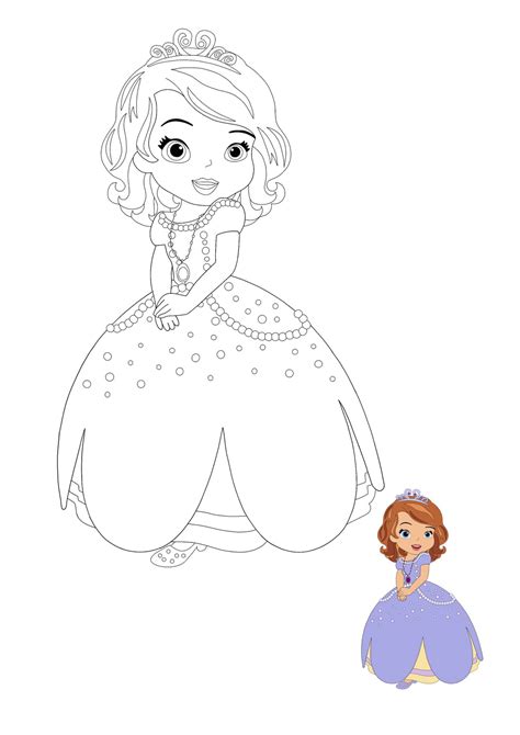 Disney Princess Sofia Coloring Pages - 2 Free Coloring Sheets (2021)