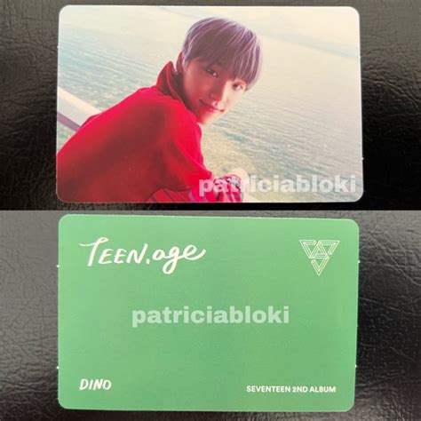 Jual Official Photocard Dino Seventeen Pc Album Teen Age Green Ver Ta