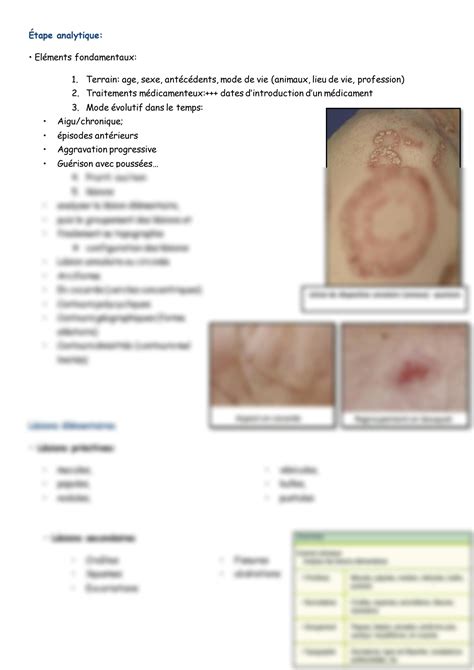 Solution Examen Clinique En Dermatologie Studypool