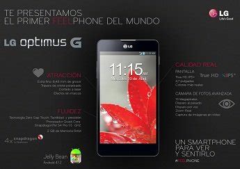 Optimus G El Primer Feelphone Del Mundo Llega Al Mercado Espa Ol