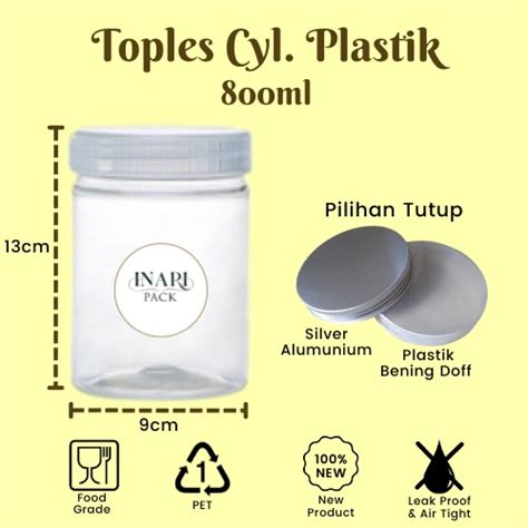 Jual Toples Silinder Tabung Plastik Transparan Ml Cylinder I Tutup