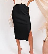 Amazon Herbatomia Pleated A Line Midi Skirt Elastic Waist Button