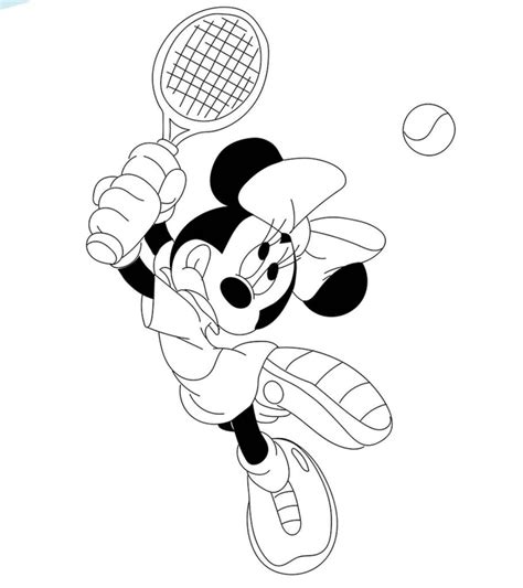 Tennis Racket Coloring Pages Coloring Home