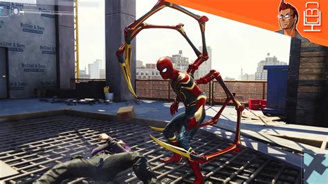 Marvels Spider Man Iron Spider Suit And Arms Gameplay Youtube