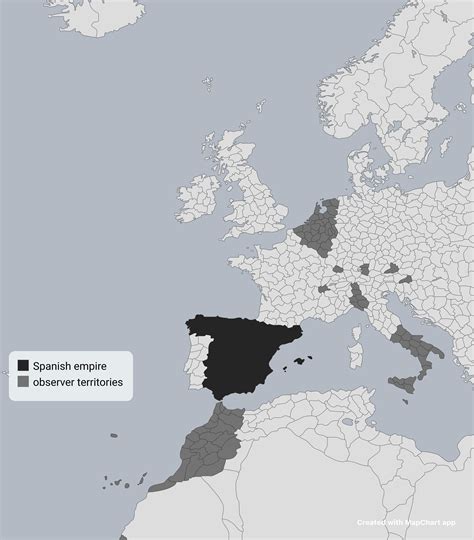 Map of the Spanish empire : r/MapChart