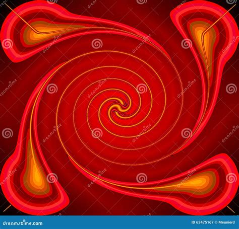 Red Psychedelic Spiral Stock Illustration Illustration Of Glass 63475167