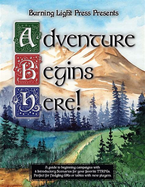 Adventure Begins Here Burning Light Press Premium Products