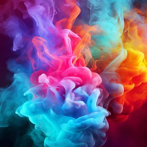 Premium Photo Multi Colored Smoke