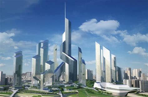 An Artists Rendering Of A Futuristic City With Skyscrapers And Boats