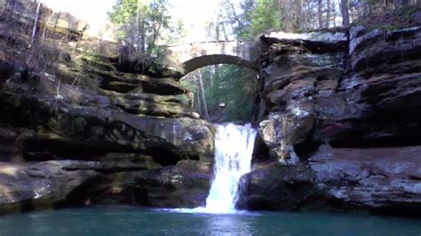 Breath Taking Old Mans Cave Upper Falls Hocking Hills State Park