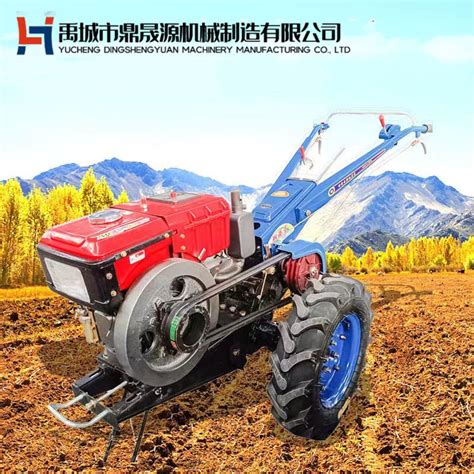 Two Wheel Walking Tractor Agricultural Rotary Tillage Ridging Seeder