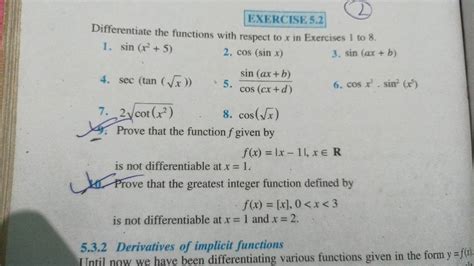 Cot X Cos X Prove That The Function F Given By F X X Xr